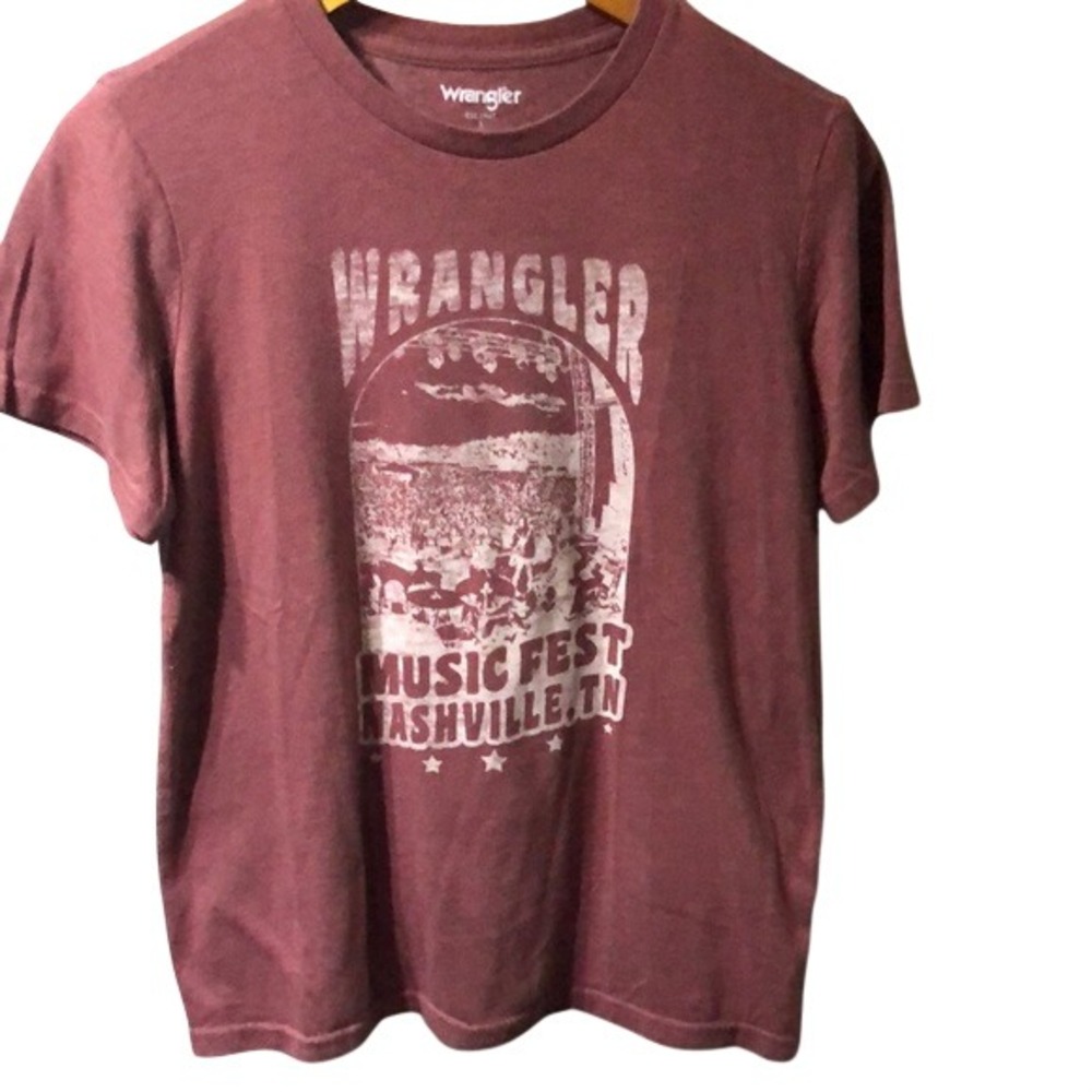 Wrangler Men's‎ Maroon Graphic T-Shirt